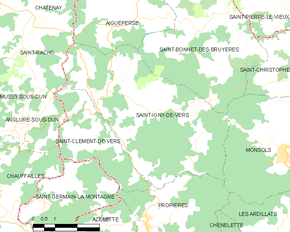 Poziția localității Saint-Igny-de-Vers