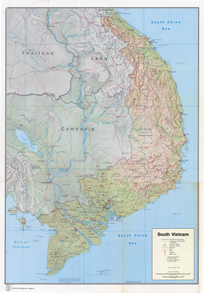 Slaget om Jerntriangelet ligger i Sør-Vietnam