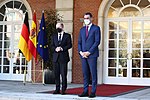 Scholz tillsammans med Spaniens premiärminister Pedro Sánchez, 17 januari 2022.