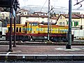 Old locomotive in the station