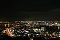 Wakato bridge, from Wakamatsu Ward to Tobata Ward / 高塔山より若戸大橋、若松区および戸畑区の夜景。