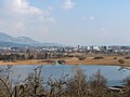 Ansicht von Seegräben über den Pfäffikersee und das Robenhausener Ried