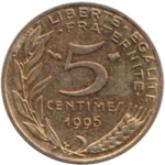 5 centimes Marianne (1966).