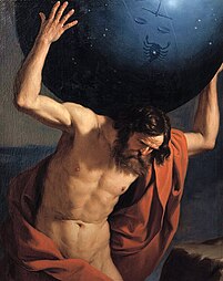 《阿特拉斯举起天球仪》，1646年