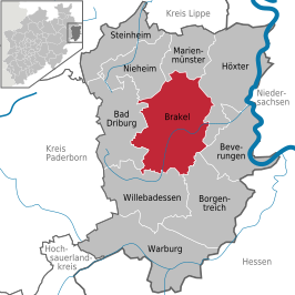 Kaart van Brakel (Duitsland)