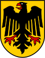 Bundesschild (escudo federal) usado en las banderas de los gobiernos federales