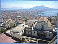 Certosa di San Martino, portul și Vezuviul văzute din castel