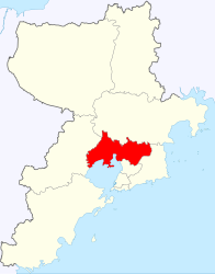 Distretto di Chengyang – Mappa