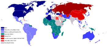 This map shows the situation of the Cold War in 1959