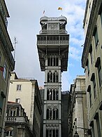 Elevador de Santa Justa, Lisboa (1900-1902).