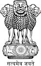 Three lions facing left, right, and toward viewer, atop a frieze containing a galloping horse, a 24-spoke wheel, and an elephant. Underneath is a motto: "सत्यमेव जयते".