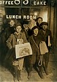 Newsboys selling on Brooklyn Bridge (1908)