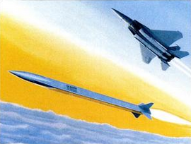 запуск ракеты с истребителя F-15 (эскиз)