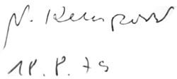 Walter Kempowskis signatur