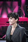 Sängerin Melanie Wehbe bei der Pressekonferenz zur dritten Vorrunde des Melodifestivalen 2023 in Lidköping