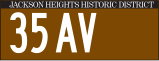 Historisches Straßenschild (New York City)