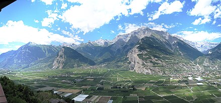 Vue sur la plaine du Rhône