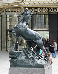 Pierre Louis Rouillard, Cheval à la herse, 1878