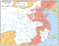 Japāņu okupētās teritorijas un komunistu bāzes, 1945