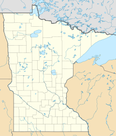 Минеаполис на карти Minnesota