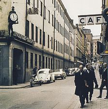Vattugatan mot öst 1964.