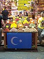 Flag of East Turkestan at a shop at Egyptian Bazaar