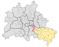 Deutsch: Wahlkreis Treptow-Köpenick 1 für die Wahlen zum Abgeordnetenhaus von Berlin. Stand 2006