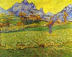 Vincent van Gogh, Un prat a les muntanyes. El mas de Saint Paul (1889).