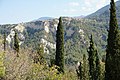 Eastern slope of the gorge in the north of Babadağ (picture taken at the cemetery which is located at the northern entrance to town)