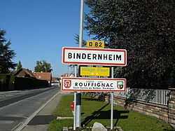 Skyline of Bindernheim