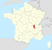 Làg vum Departement Rhône in Frànkrich
