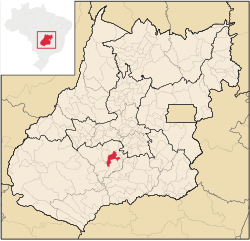 Localização de Indiara em Goiás