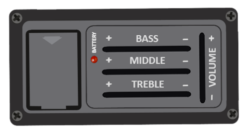 Guitar onboard preamp