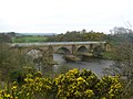 Laigh Milton viaduct, looking towards the old waste bings of Fairlie Colliery (Pit No.3).