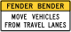 Zeichen R16-4 Fahrzeug bei Unfall aus Fahrspur entfernen