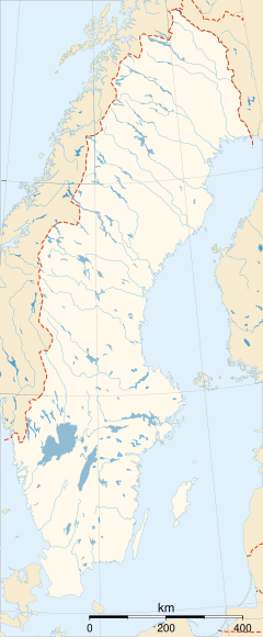 Höga kusten/Kvarkens skärgård på kartan över Sverige