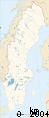 Sweden, detailed map with rivers and lakes