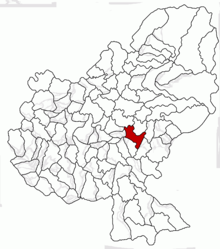 Localização de Miercurea Nirajului no distrito de Mureș