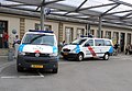 Vans de la police luxembourgeoise.