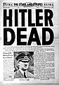 American Newspaper reporting Hitler's death