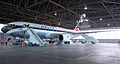 Boeing 767-200 dans un hangar