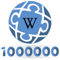 1,000,000 entries celebration logo (April 2024)