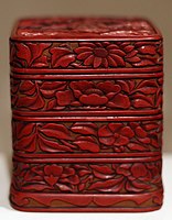 Box with four tiers, 15th century