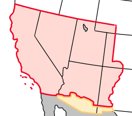 Plasseringa til Alta California