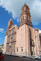 Catedrala d'estil chorigueresc de Zacatecas (premiera mitat dau sègle XVIII).