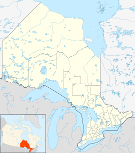 Poloha Niagara Falls v rámci provincie Ontário