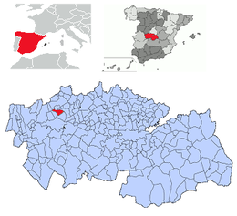 Cervera de los Montes – Mappa