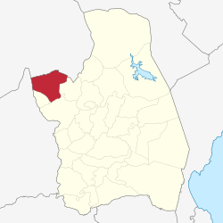 Map of Nueva Ecija with Cuyapo highlighted