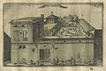 "Logie van Suratte", a view of the lodge of the Dutch East India Company (VOC) in Surat as seen in April 1629 by Pieter van den Broecke (1585-1640), a Dutch cloth merchant in the service of VOC.
