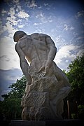 "A Giant", statue by Frederic Storck